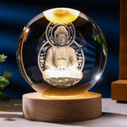 Starry Sky 3D Micro Landscape Crystal Ball Home Desktop Creative Interior Carving White Crystal Ball Ornament Craft Gift product