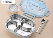 Cartoon cute sealed 316 stainless steel compartment insulation lunch box lunch box