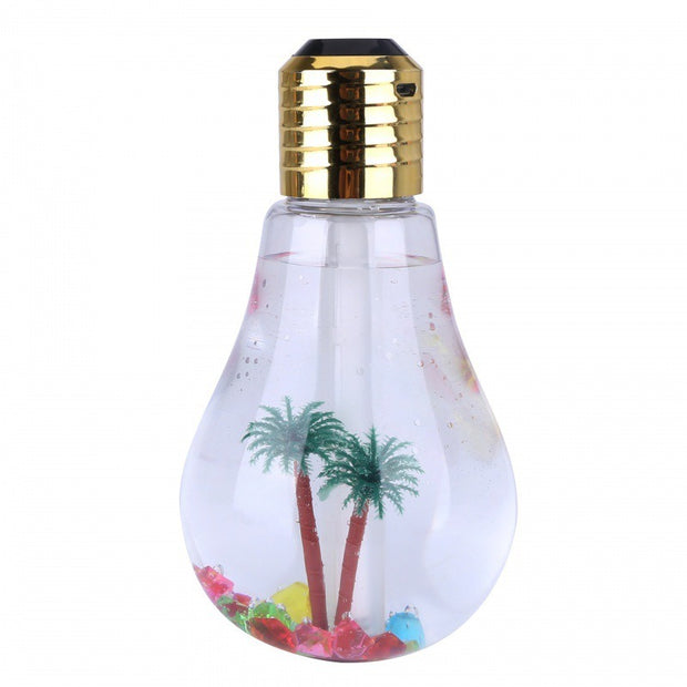 USB small humidifier desktop creative decoration New light bulb Quiet home atmosphere lighting gifts