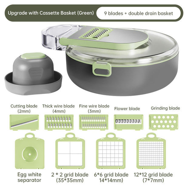 Multifunctional vegetable cutter household kitchen wiper shredder potato shredder radish shredder grater vegetable cutter