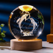 Starry Sky 3D Micro Landscape Crystal Ball Home Desktop Creative Interior Carving White Crystal Ball Ornament Craft Gift product