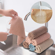 Home microfiber towels for kitchen Absorbent thicker cloth for cleaning Micro fiber wipe table kitchen towel Kitchen Anti-grease